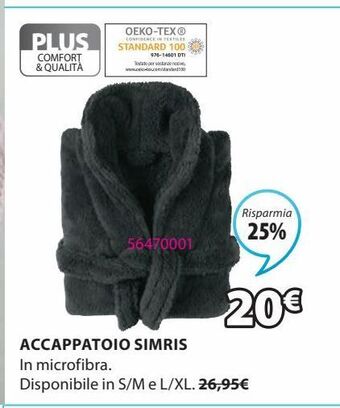 JYSK Accappatoio simris offerta