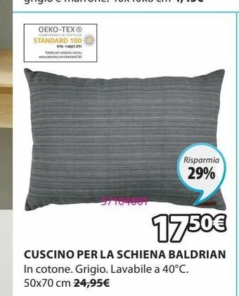 JYSK Cuscino per la schiena baldrian offerta