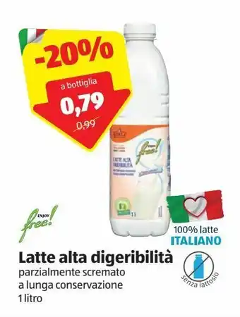 ALDI Latte alta digeribilita offerta