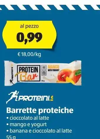 ALDI Barrette proteiche proteini.s offerta