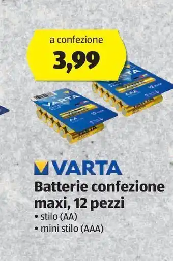 ALDI Batterie varta offerta