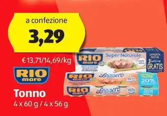 ALDI Tonno rio mare offerta