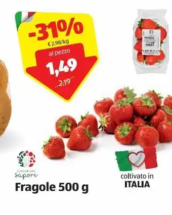 ALDI Fragole 500 g i colori del sapore offerta