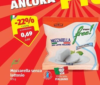 ALDI Mozzarella senza lattosio offerta