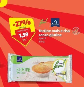 ALDI Tortine mais e riso senza glutine offerta