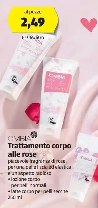 ALDI Trattamento corpo alle rose ombia offerta