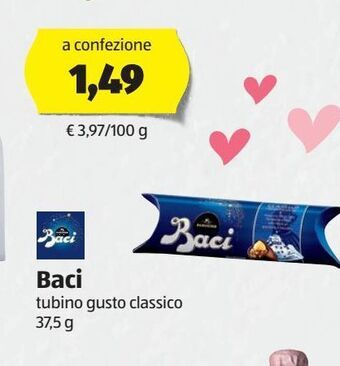 ALDI Baci perugina tubino gusto classico offerta