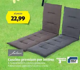ALDI Cuscino premium per lettino offerta