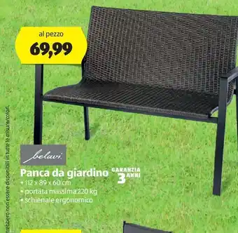 ALDI Panca da giardino offerta