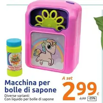 Action Macchina per bolle di sapone offerta