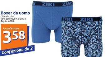 Action Ziki Boxer da uomo Taglie M-XXL offerta
