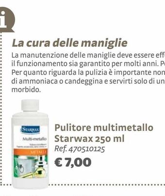 Pulitore multimetallo starwax 250ml