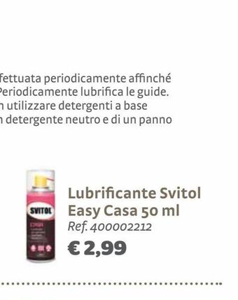 Lubrificante svitol easy casa 50ml