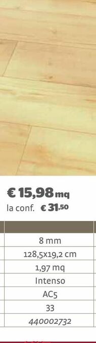 Bricocenter Pavimento wayne 8mm passaggio: intenso offerta