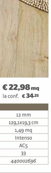 Bricocenter Pavimento aberdeen 12mm passaggio: intenso offerta