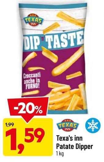 DPiù Texa's inn Patate Dipper 1 kg offerta