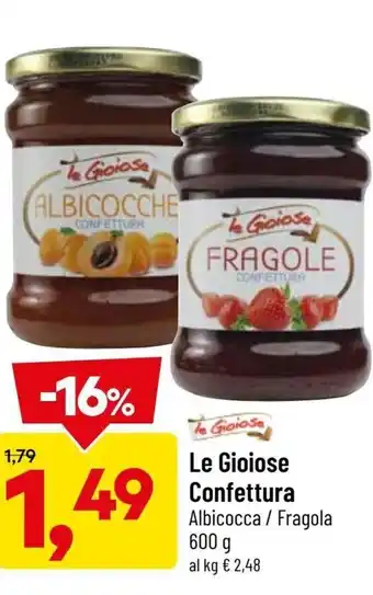 DPiù Le Gioiose Confettura 600g offerta