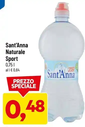 DPiù Sant'Anna Naturale Sport 0,75L offerta