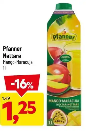 DPiù Pfanner Nettare Mango-Maracuja 1L offerta