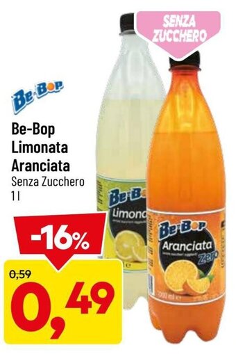 DPiù Be-Bop Limonata Aranciata Senza Zucchero 1 L offerta