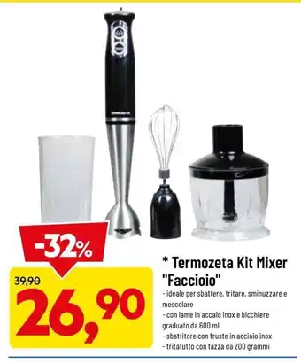 DPiù Termozeta Kit Mixer Faccioio offerta