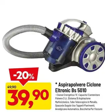 Aspirapolvere Ciclone Eltronic Bs 5010