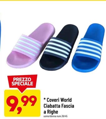 DPiù Coveri World Ciabatta Fascia a Righe offerta