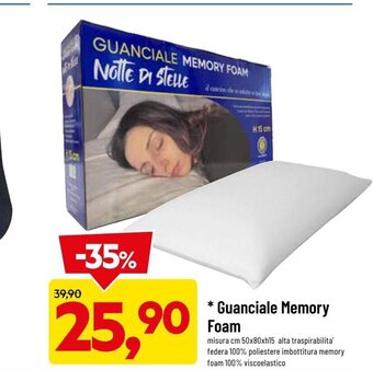 DPiù Guanciale Memory Foam offerta