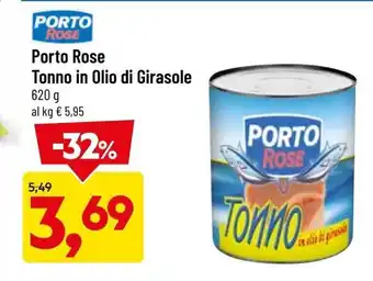 DPiù Porto Rose Tonno in Olio di Girasol 620g offerta