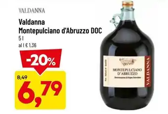 DPiù Valdanna Montepulciano d'Abruzzo DOC 5L offerta