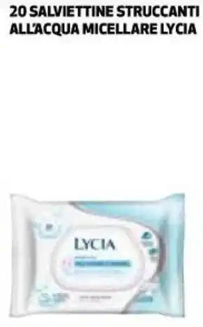 Ipercoop Lycia 20 Salviettine Struccanti All'Acqua Micellare offerta