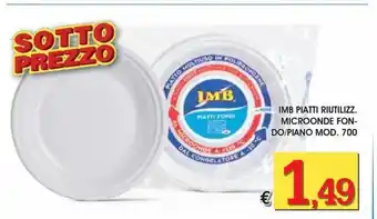 Imb Piatti Riutilizz. Microonde Fondo/Piano Mod. 700