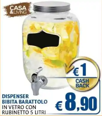 Dispenser Bibita Barattolo 5 litri