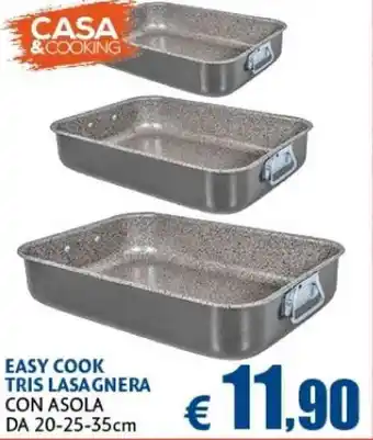 Casa & Co Casa & Cooking Easy Cook Tris Lasagnera 20-25-35 cm offerta