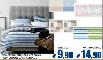Completo Lenzuola Veronica Matrimoniale
