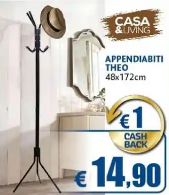 Casa & Co Casa & Living Appendiabiti Thea 48x172 cm offerta