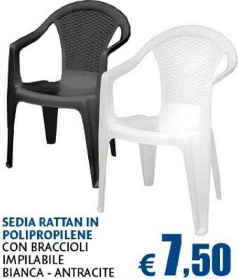 Sedia Rattan in Polipropilene