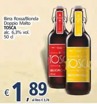 Tosca Birra Rossa/Bionda Doppio Malto 50cl