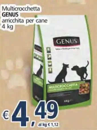 Alter Discount Genus Multicrocchetta arricchita per cane 4kg offerta