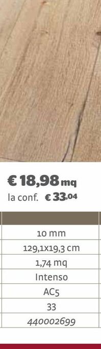 Bricocenter Pavimento orito 10mm passaggio: intenso offerta
