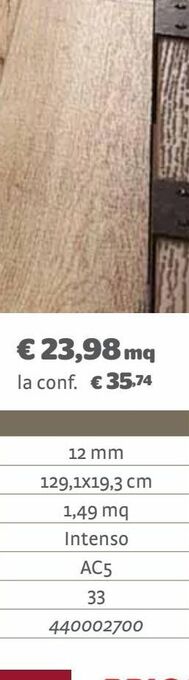 Bricocenter Pavimento orito 12mm passaggio: intenso offerta