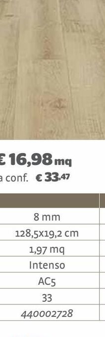 Bricocenter Pavimento weenen 8mm passaggio: intenso offerta