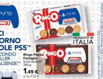 Carrefour Market Ringo pavesi famiglia offerta