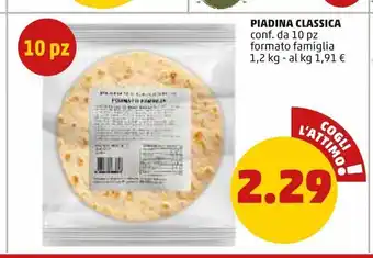PENNY Piadina classica conf. da 10pz offerta
