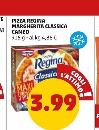 PENNY Pizza regina margherita classica cameo offerta