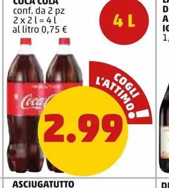 PENNY Coca-cola cibf. da 2pz offerta