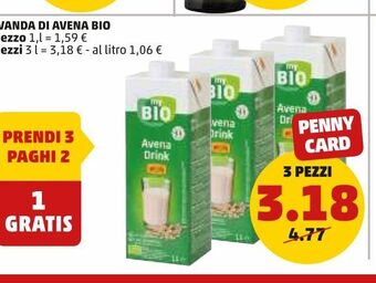 PENNY Bevanda di avena bio offerta