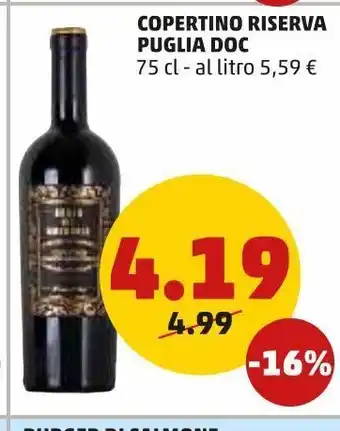 PENNY Copertino riserva puglia doc 75cl offerta
