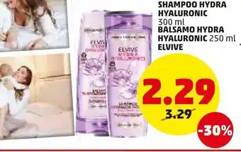 PENNY Shampoo hydra hyaluronic 300ml balsamo hyaluronic 250ml elvive offerta