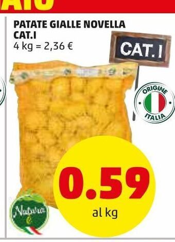 PENNY Patate gialle novella cat. i offerta